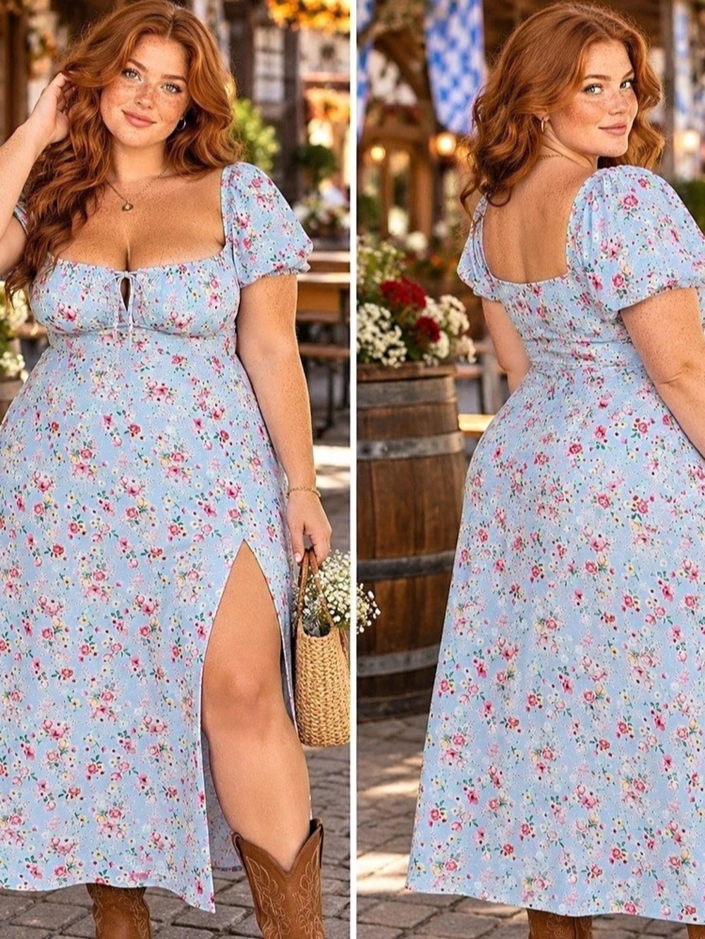 Fashion Nova Powder Blue Maiden 1X